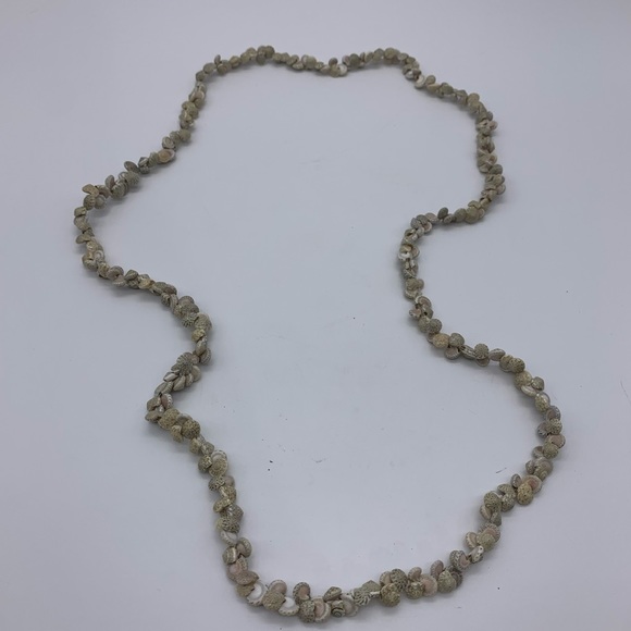Natural Sea Shells 22” Long Necklace Cluster Seashells Vintage - Picture 5 of 8